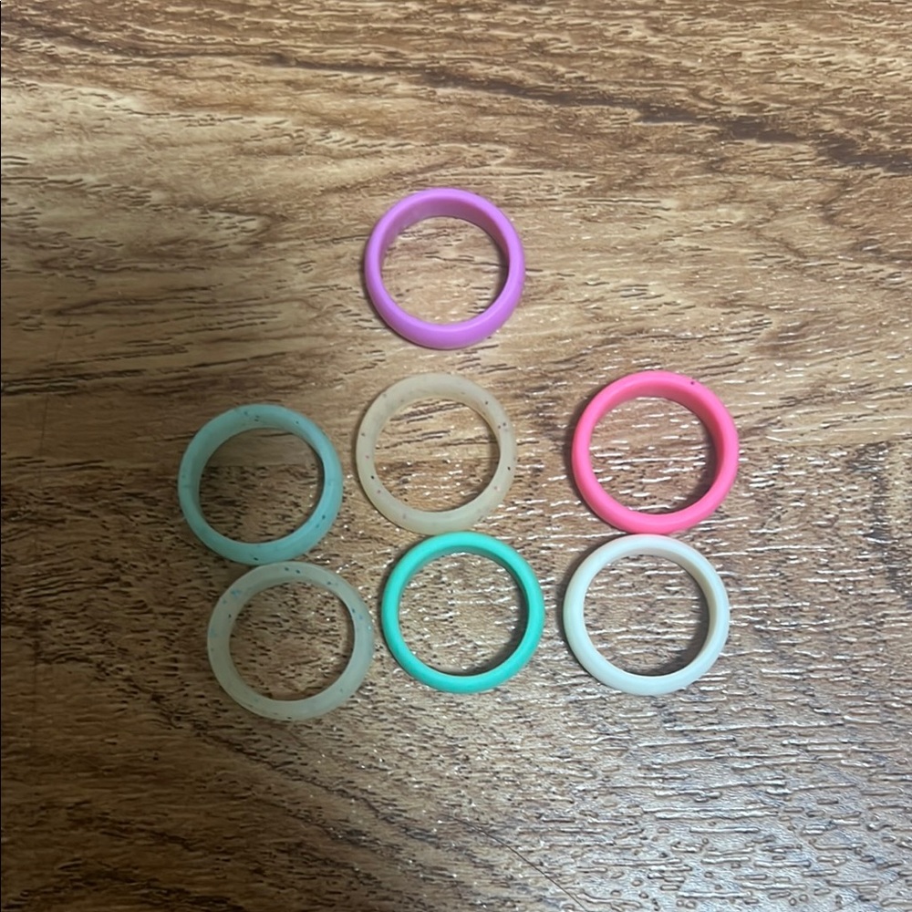 Colorful Silicone Ring Set